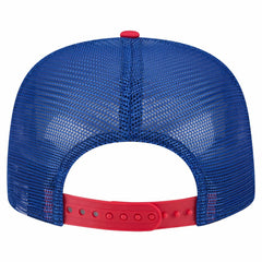 Chicago Cubs Retro Script Trucker 9FIFTY Snapback Hat White/Red | New Era