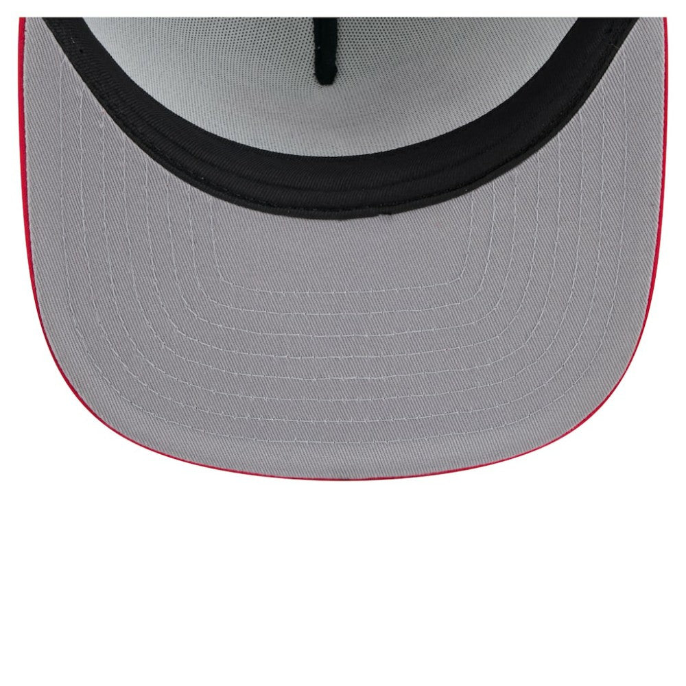 Chicago Cubs Retro Script Trucker 9FIFTY Snapback Hat White/Red | New Era
