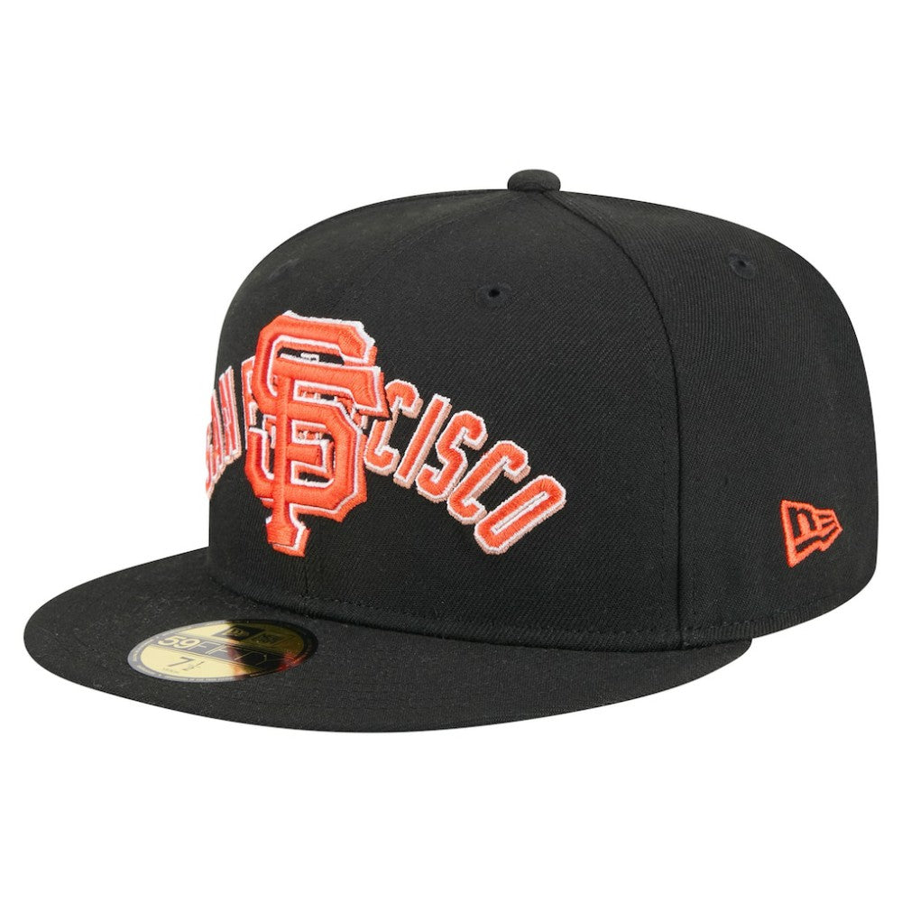 San Francisco Giants Overlap 59FIFTY Fitted Hat Black | New Era