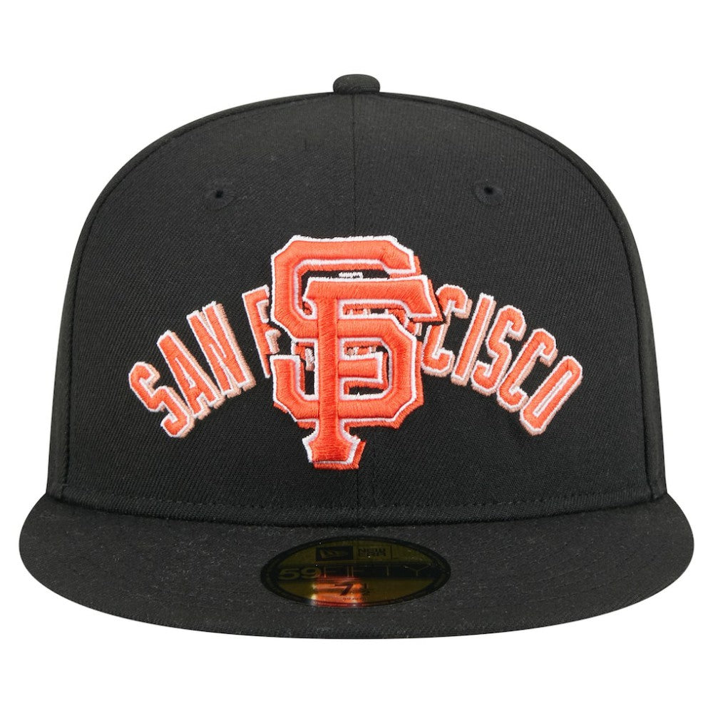 San Francisco Giants Overlap 59FIFTY Fitted Hat Black | New Era