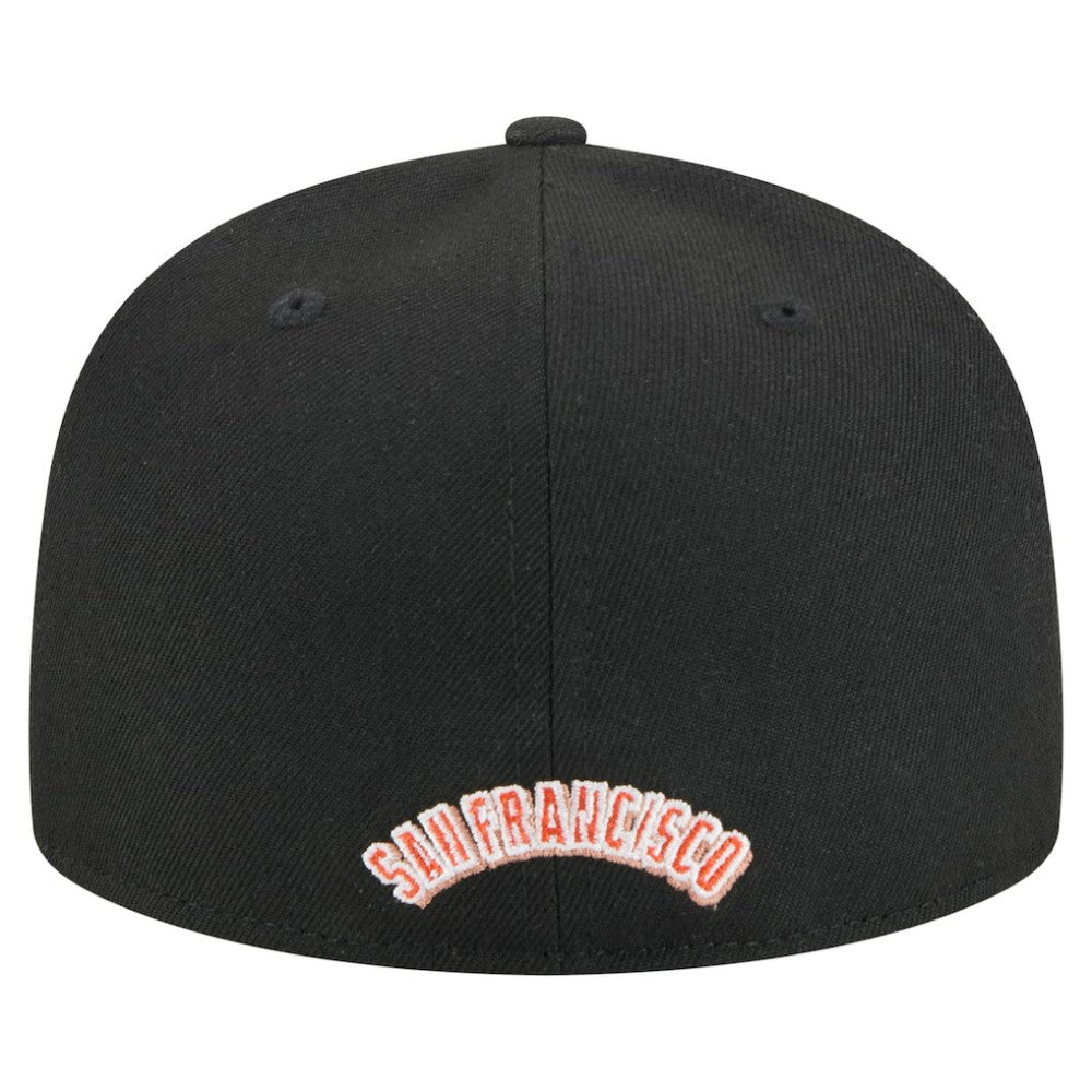 San Francisco Giants Overlap 59FIFTY Fitted Hat Black | New Era