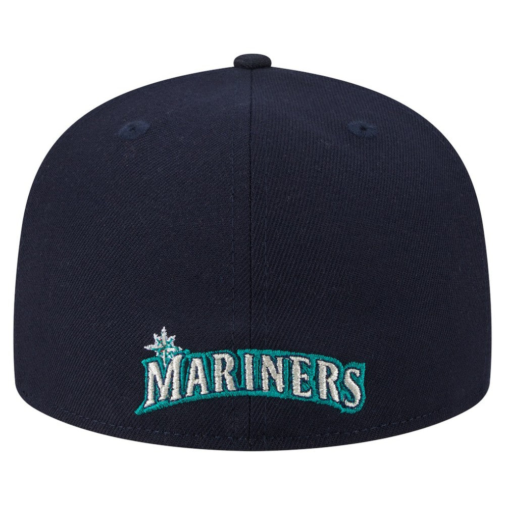 Seattle Mariners Overlap 59FIFTY Fitted Hat Navy | New Era