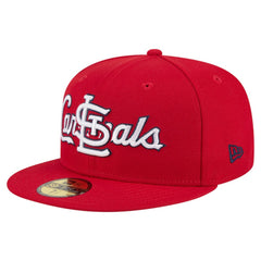 St. Louis Cardinals Overlap 59FIFTY Fitted Hat Red | New Era