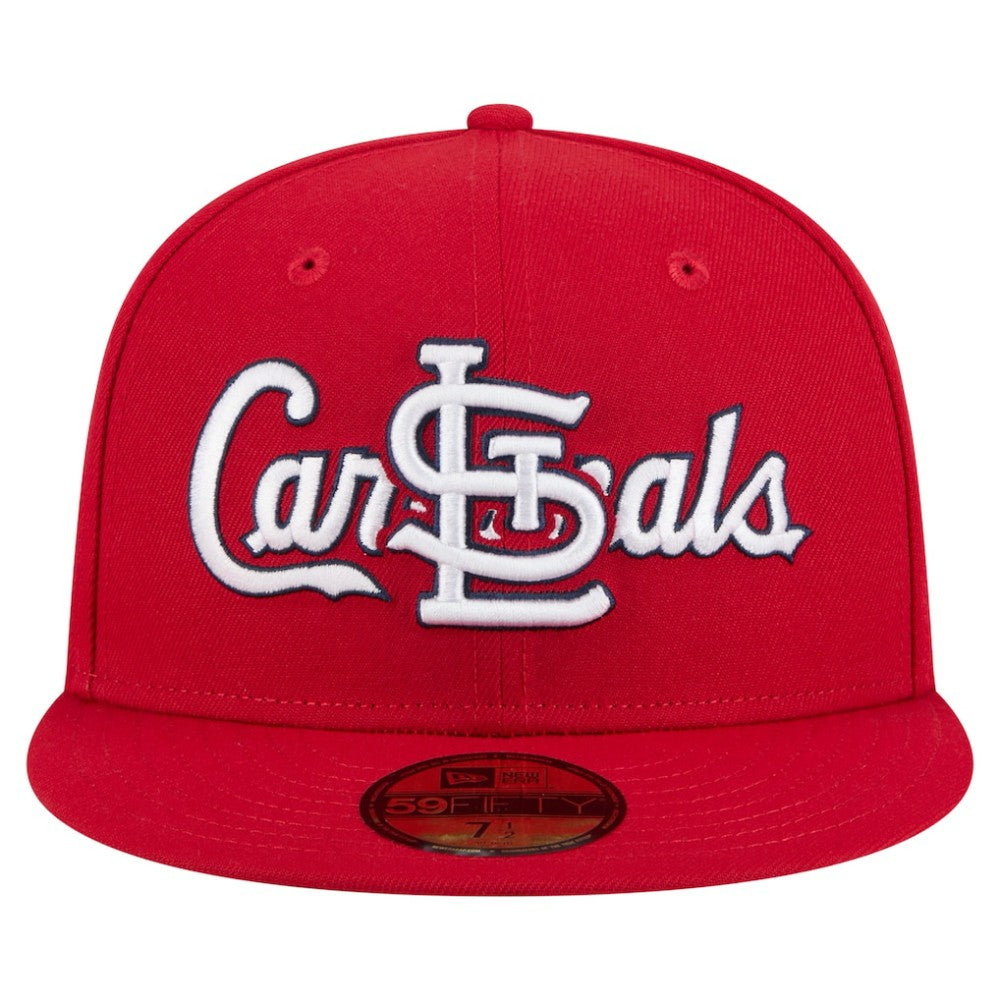 St. Louis Cardinals Overlap 59FIFTY Fitted Hat Red | New Era