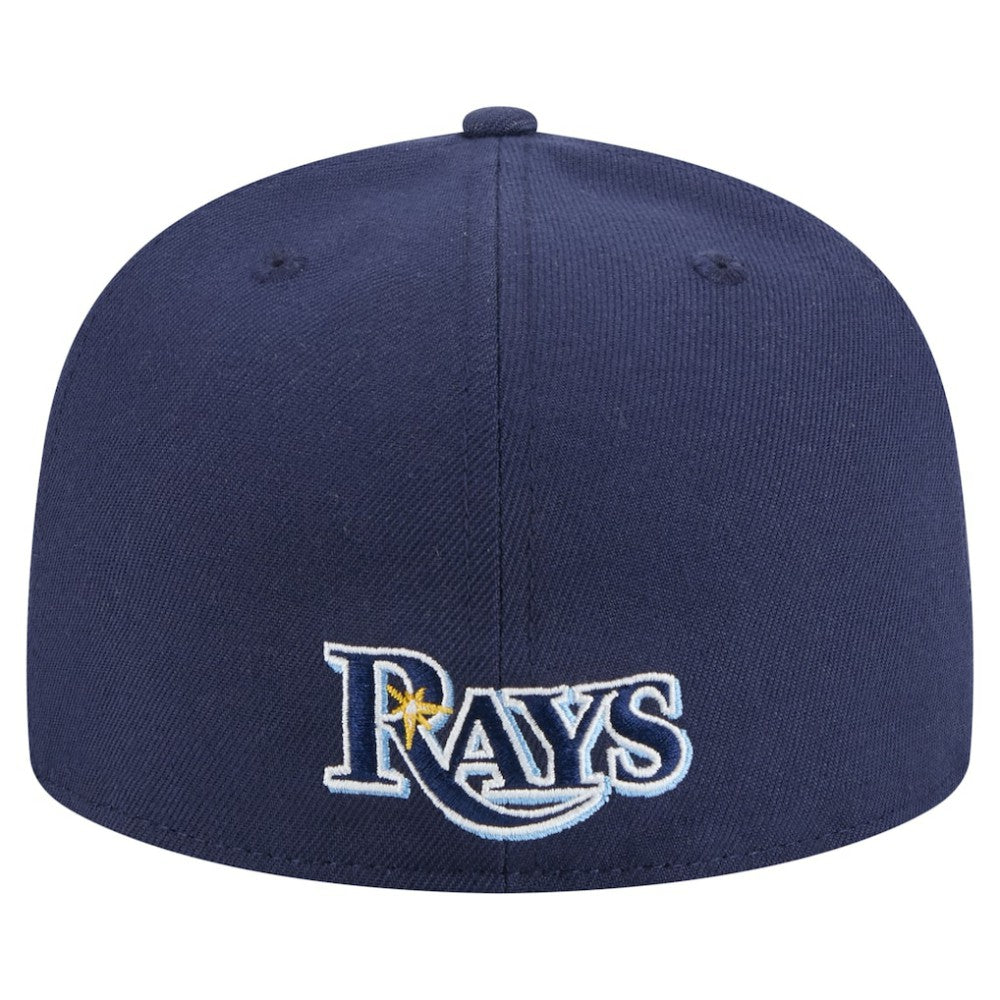 Tampa Bay Rays Overlap 59FIFTY Fitted Hat Navy | New Era