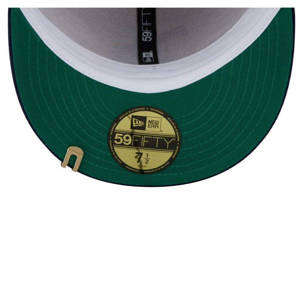 Tampa Bay Rays Two-Tone Corduroy 59FIFTY Fitted Hat Cream/Navy | New Era