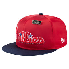Philadelphia Phillies Satin 59FIFTY Fitted Hat Red/Navy | New Era