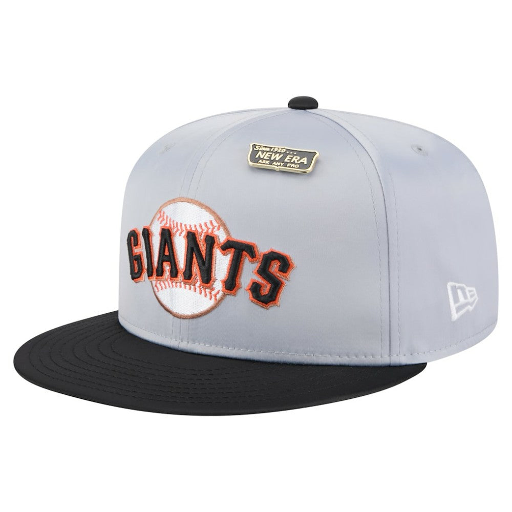 San Francisco Giants Satin 59FIFTY Fitted Hat Gray/Black | New Era