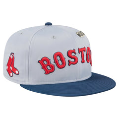Boston Red Sox Satin 59FIFTY Fitted Hat Gray/Navy | New Era