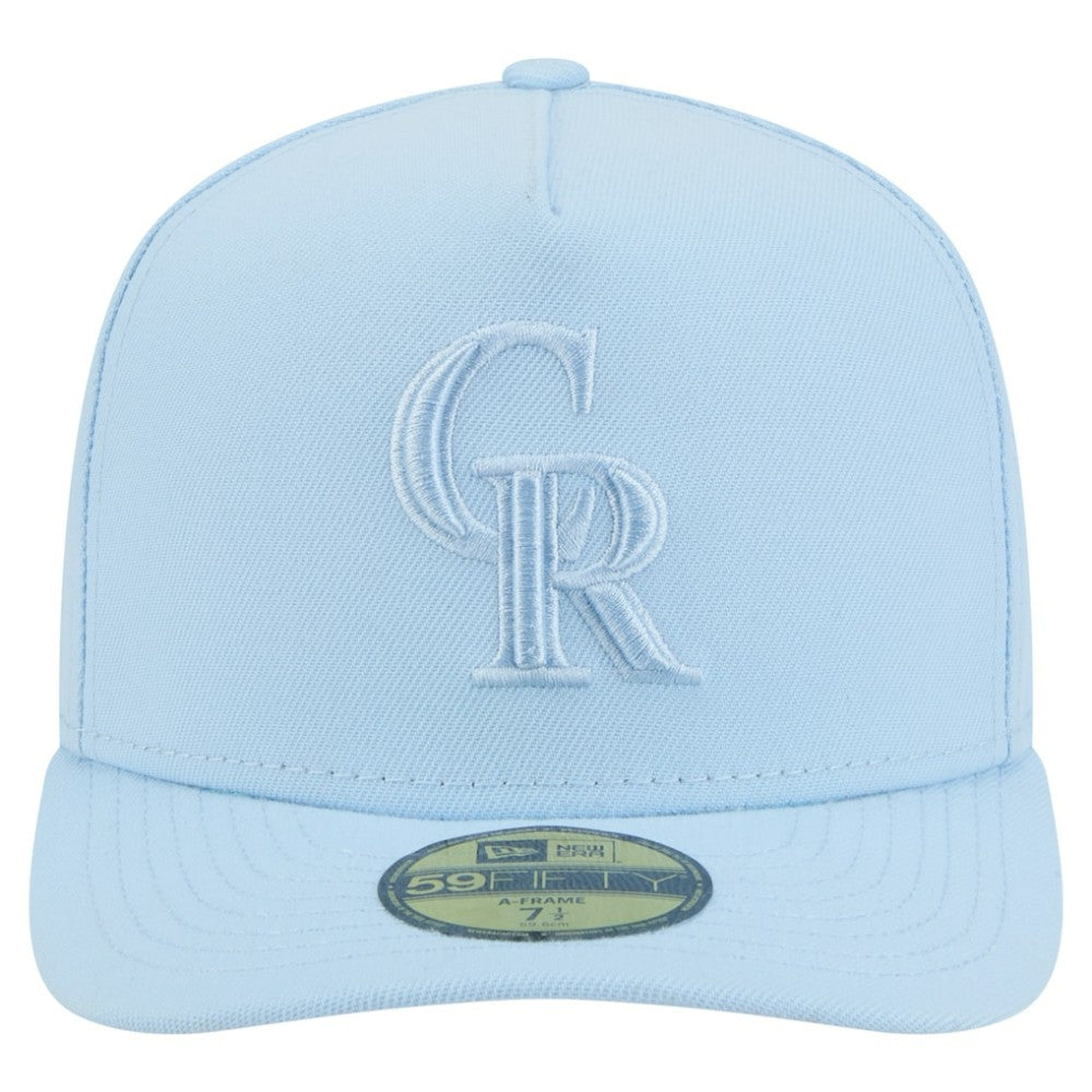 Colorado Rockies Color Pack A-Frame 59FIFTY Fitted Hat Light Blue | New Era