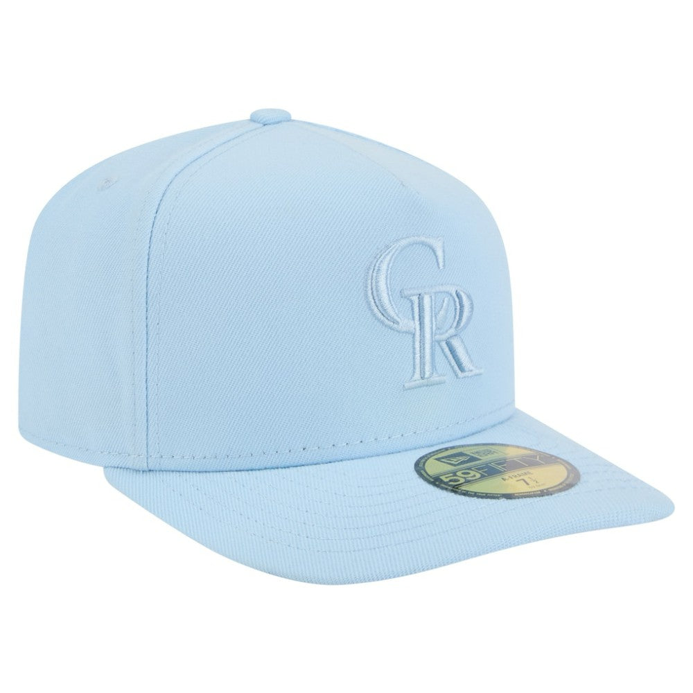 Colorado Rockies Color Pack A-Frame 59FIFTY Fitted Hat Light Blue | New Era