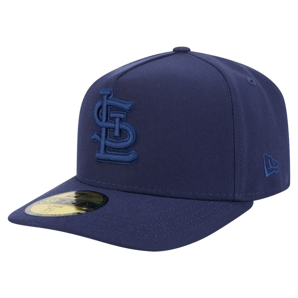 St. Louis Cardinals Color Pack A-Frame 59FIFTY Fitted Hat Navy | New Era
