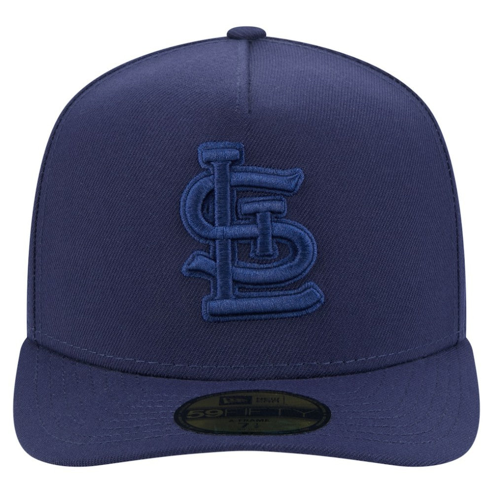 St. Louis Cardinals Color Pack A-Frame 59FIFTY Fitted Hat Navy | New Era
