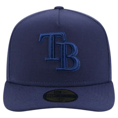 Tampa Bay Rays Color Pack A-Frame 59FIFTY Fitted Hat Navy | New Era