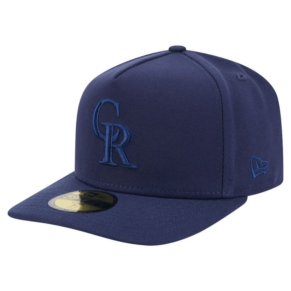Colorado Rockies Color Pack A-Frame 59FIFTY Fitted Hat Navy | New Era