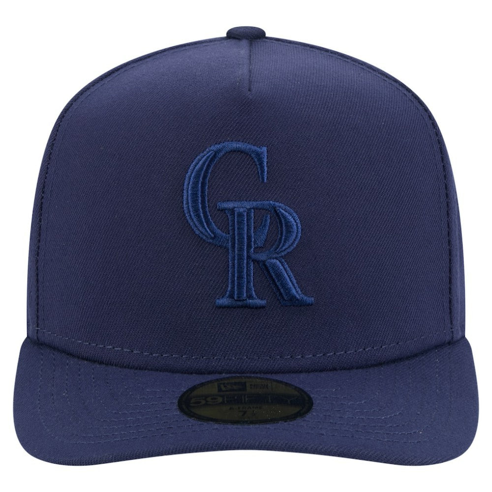 Colorado Rockies Color Pack A-Frame 59FIFTY Fitted Hat Navy | New Era