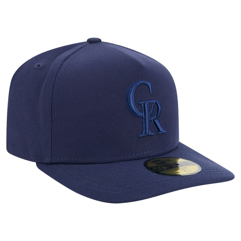 Colorado Rockies Color Pack A-Frame 59FIFTY Fitted Hat Navy | New Era