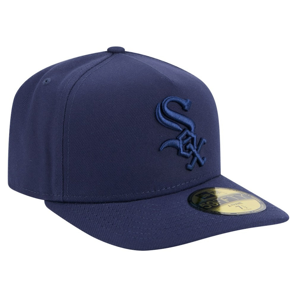 Chicago White Sox Color Pack A-Frame 59FIFTY Fitted Hat Navy | New Era