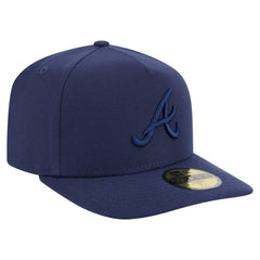Atlanta Braves Color Pack A-Frame 59FIFTY Fitted Hat Navy | New Era