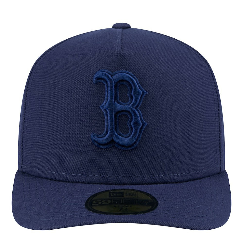 Boston Red Sox Color Pack A-Frame 59FIFTY Fitted Hat Navy | New Era