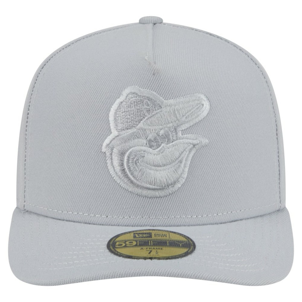 Baltimore Orioles Colorpack A-Frame 59FIFTY Fitted Hat Gray | New Era