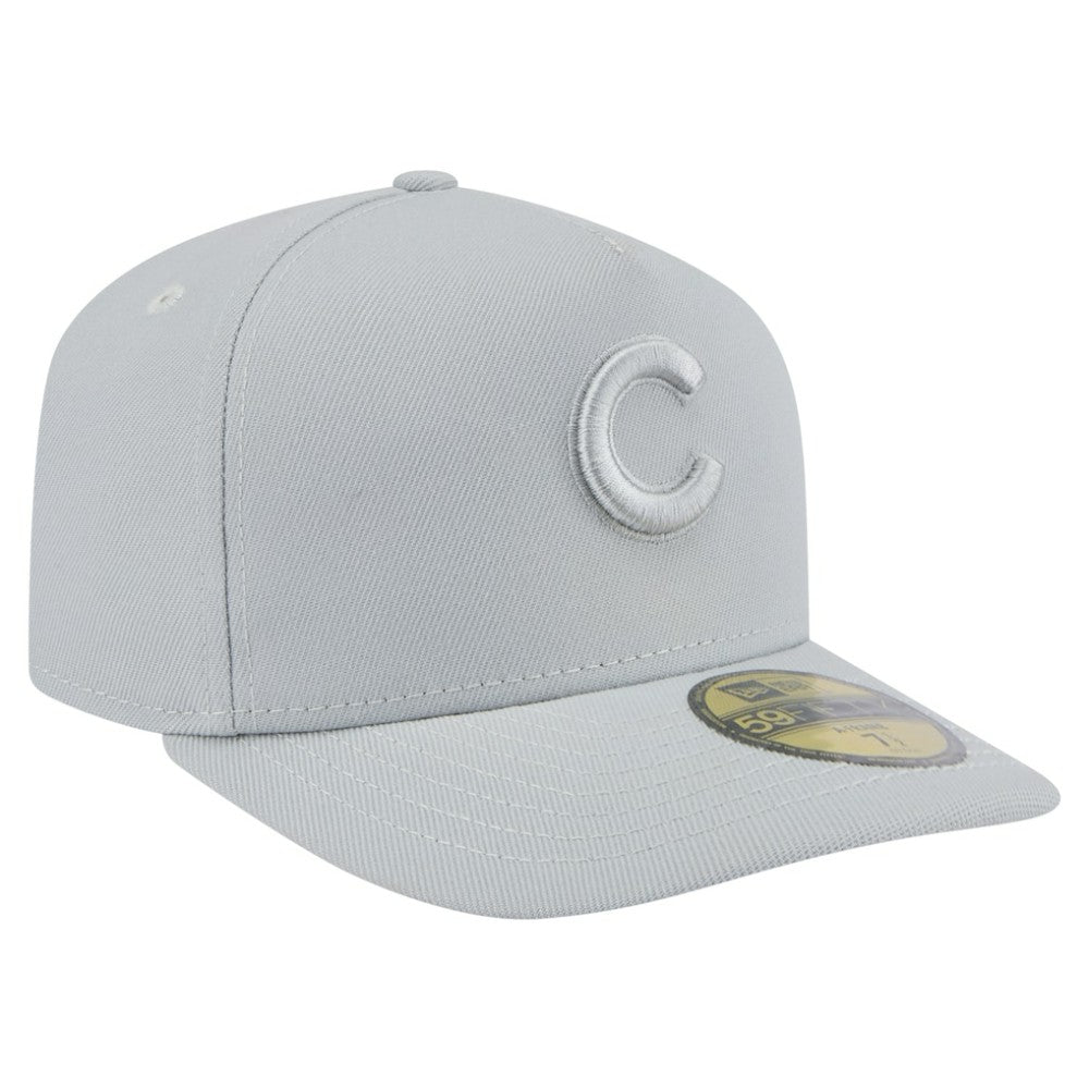 Chicago Cubs Colorpack A-Frame 59FIFTY Fitted Hat Gray | New Era