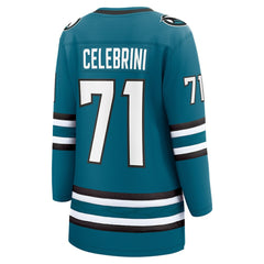 Macklin Celebrini San Jose Sharks Fanatics Women's Home Breakaway Jersey – Teal