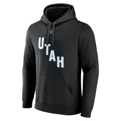 Nick Schmaltz NHL Utah Fanatics Authentic Stack Name & Number Tri-Blend Pullover Hoodie Black
