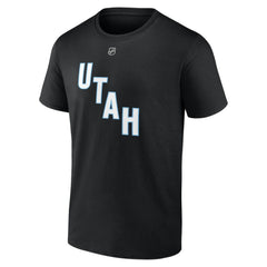 Lawson Crouse Utah Mammoth Fanatics Authentic Stack Name & Number T-Shirt Black