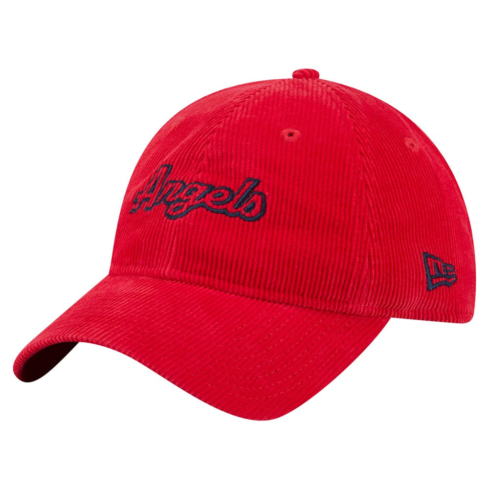 Los Angeles Angels Women's Corduroy 9TWENTY Adjustable Hat Red | New Era