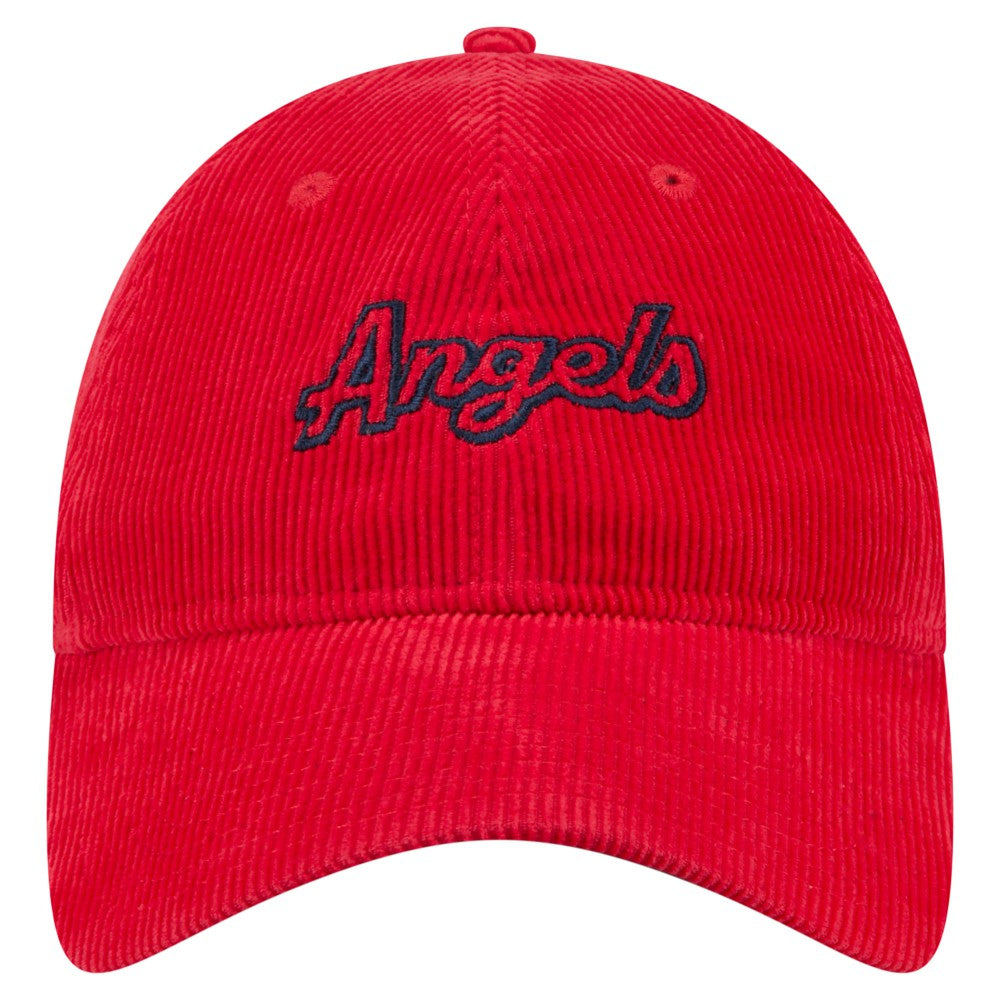 Los Angeles Angels Women's Corduroy 9TWENTY Adjustable Hat Red | New Era