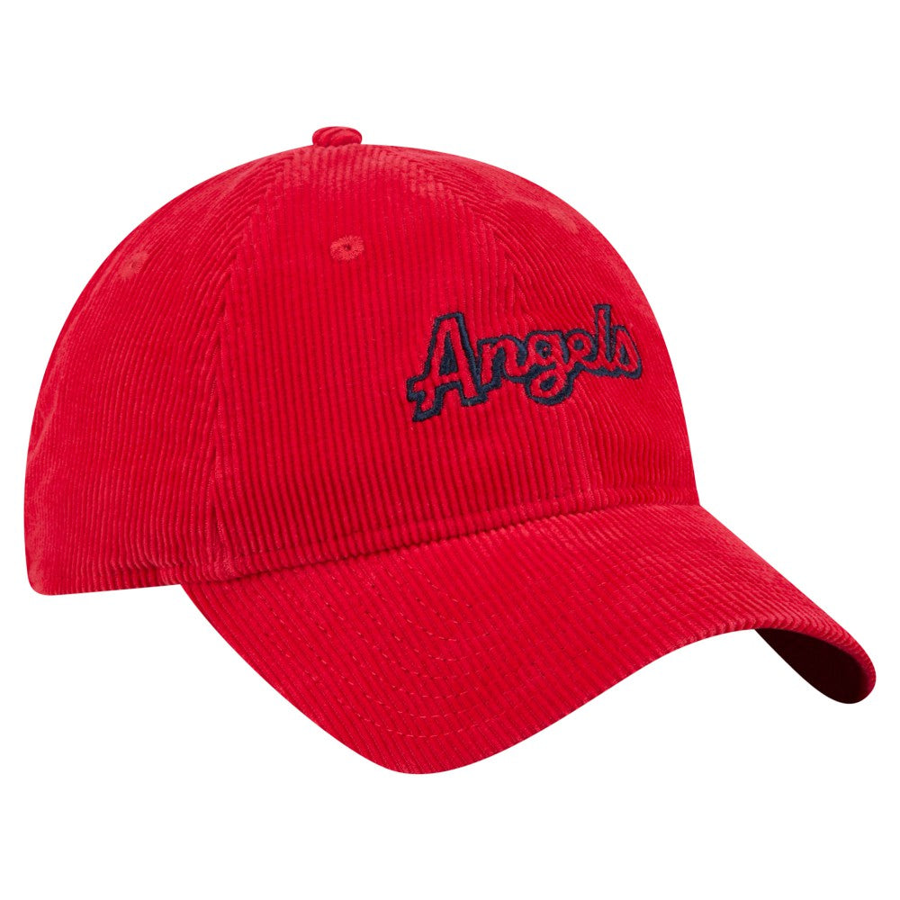 Los Angeles Angels Women's Corduroy 9TWENTY Adjustable Hat Red | New Era