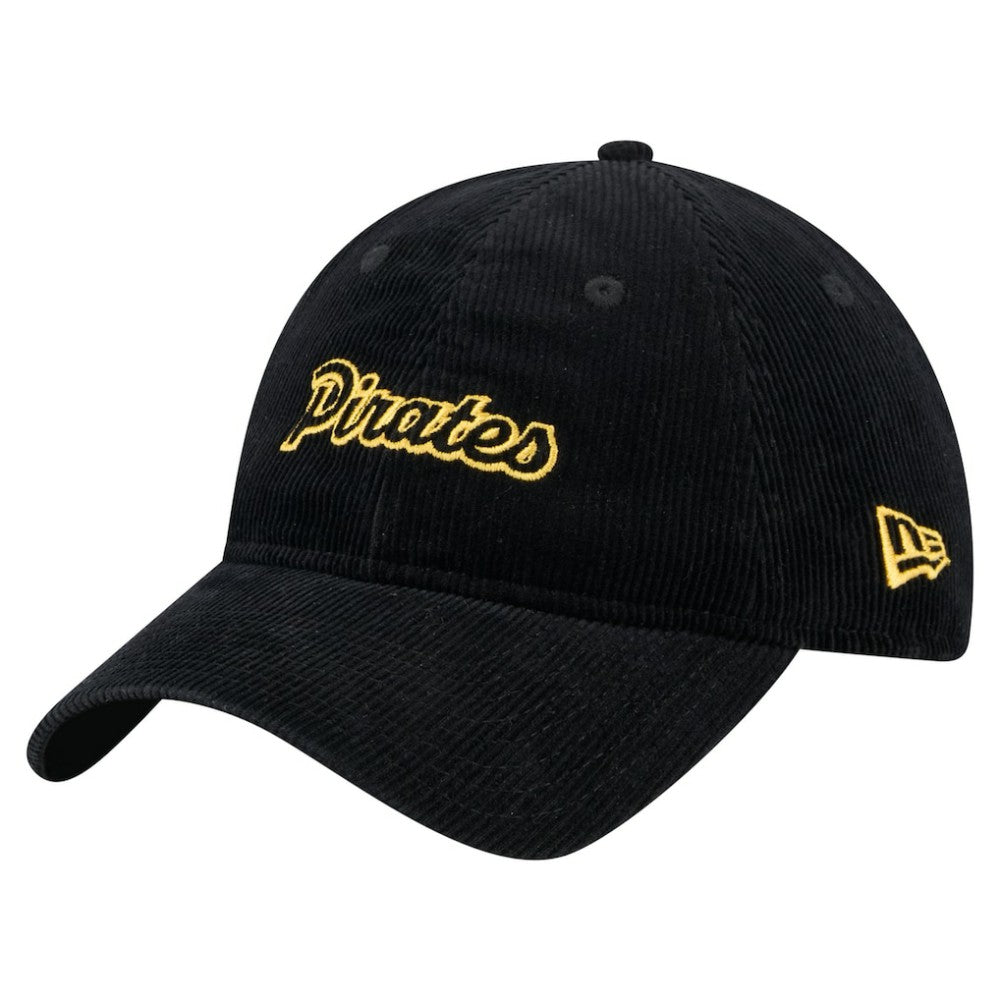 Pittsburgh Pirates Women's Corduroy 9TWENTY Adjustable Hat Black | New Era
