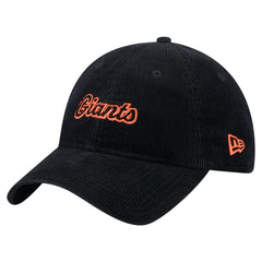 San Francisco Giants Women's Corduroy 9TWENTY Adjustable Hat Black | New Era