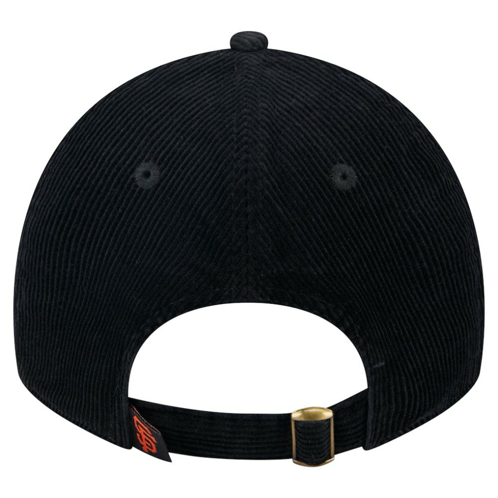 San Francisco Giants Women's Corduroy 9TWENTY Adjustable Hat Black | New Era