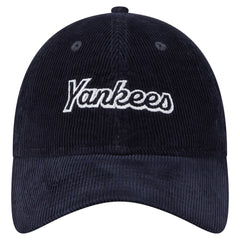 New York Yankees Women's Corduroy 9TWENTY Adjustable Hat Navy | New Era