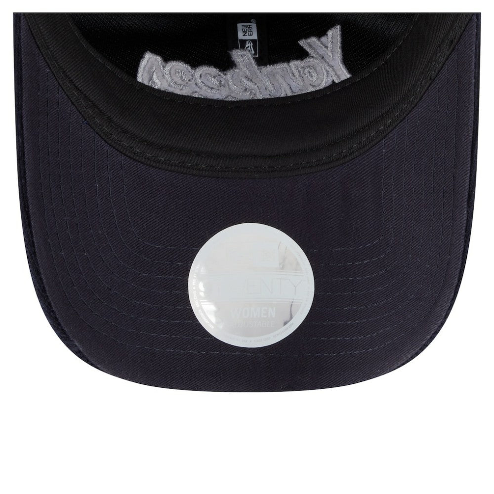 New York Yankees Women's Corduroy 9TWENTY Adjustable Hat Navy | New Era