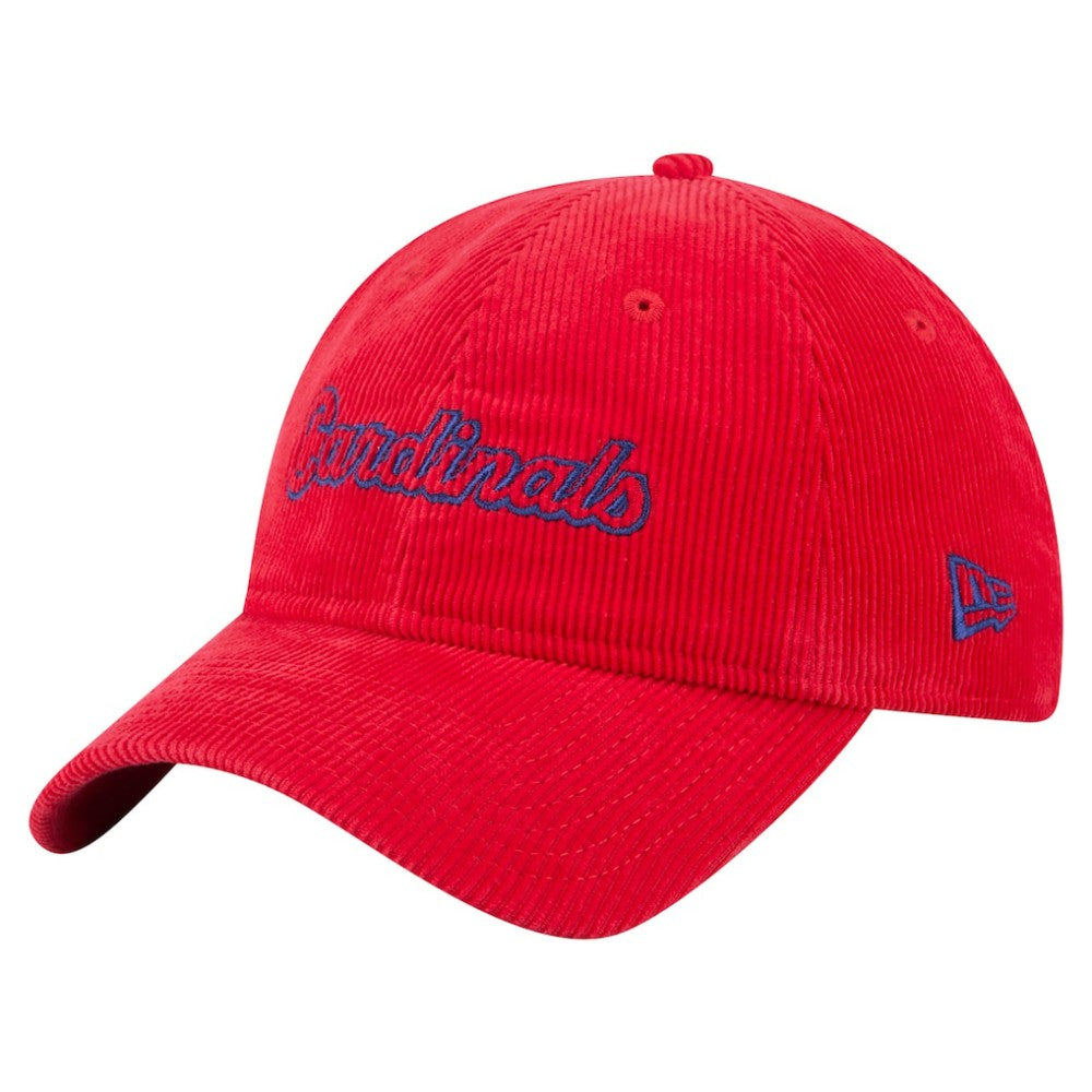 St. Louis Cardinals Women's Corduroy 9TWENTY Adjustable Hat Red | New Era
