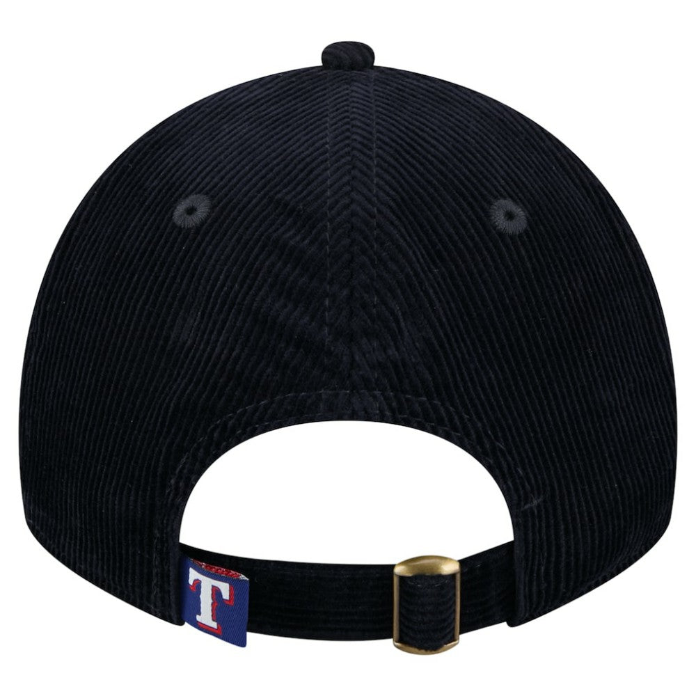 Texas Rangers Women's Corduroy 9TWENTY Adjustable Hat Dark Blue | New Era