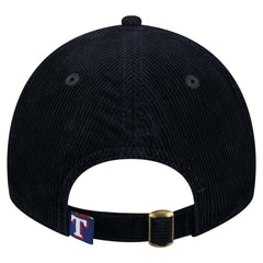 Texas Rangers Women's Corduroy 9TWENTY Adjustable Hat Dark Blue | New Era