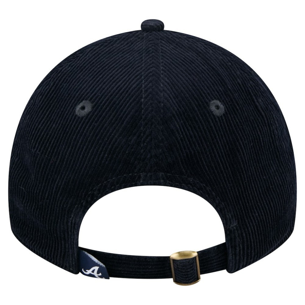 Atlanta Braves Women's Corduroy 9TWENTY Adjustable Hat Navy | New Era