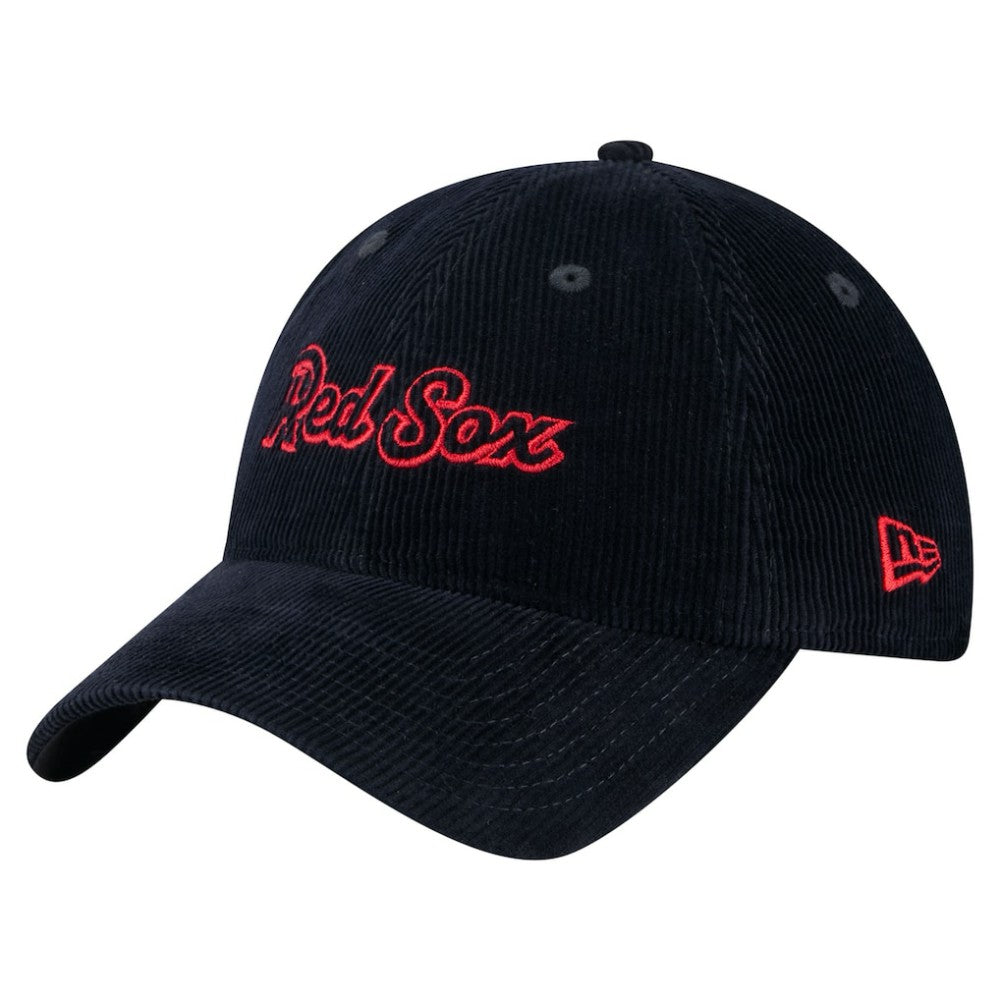Boston Red Sox Women's Corduroy 9TWENTY Adjustable Hat Navy | New Era