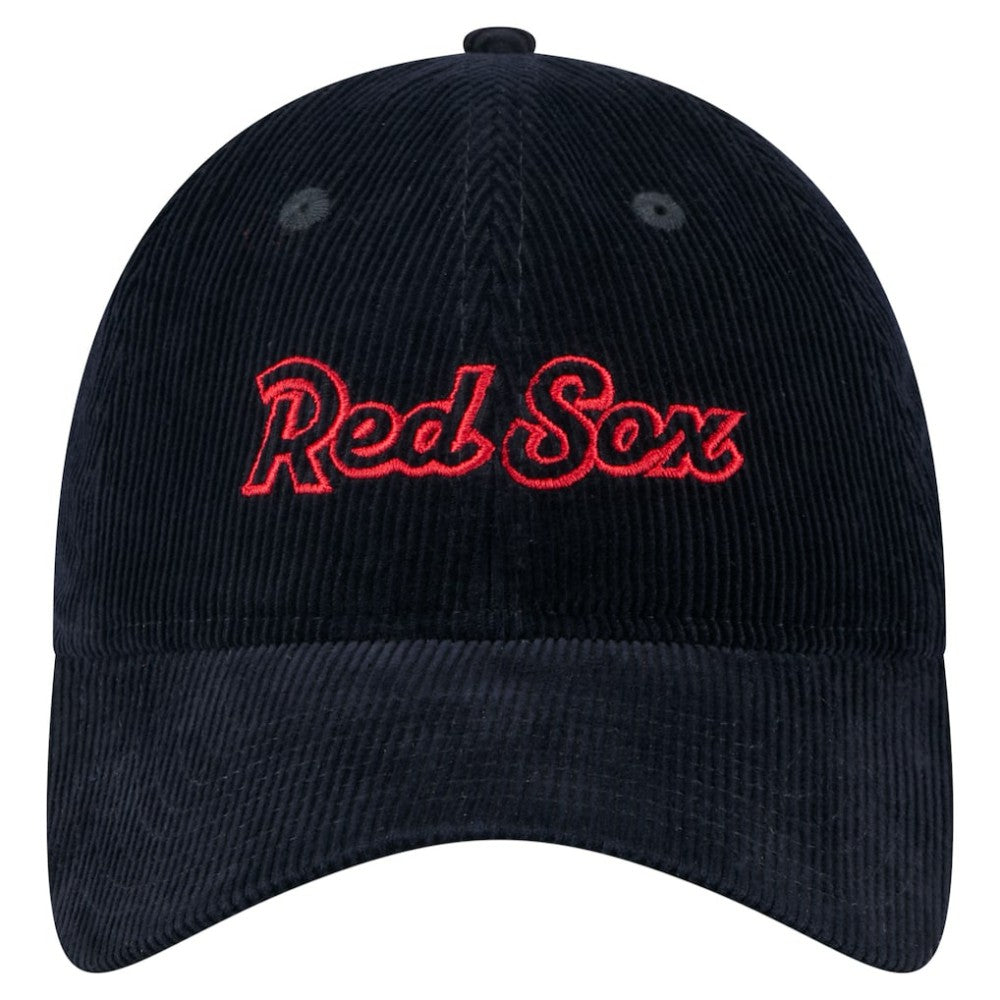 Boston Red Sox Women's Corduroy 9TWENTY Adjustable Hat Navy | New Era