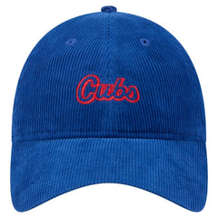 Chicago Cubs Women's Corduroy 9TWENTY Adjustable Hat Royal | New Era