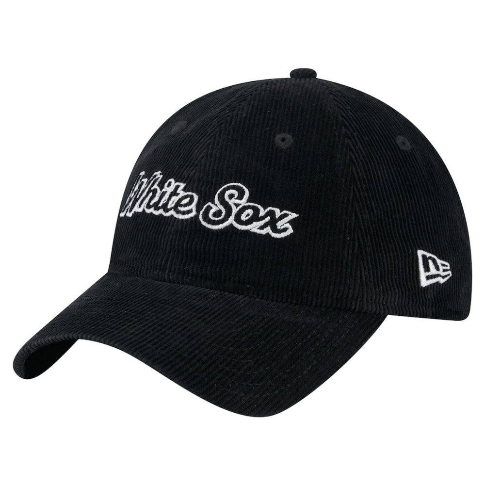Chicago White Sox Women's Corduroy 9TWENTY Adjustable Hat Black | New Era