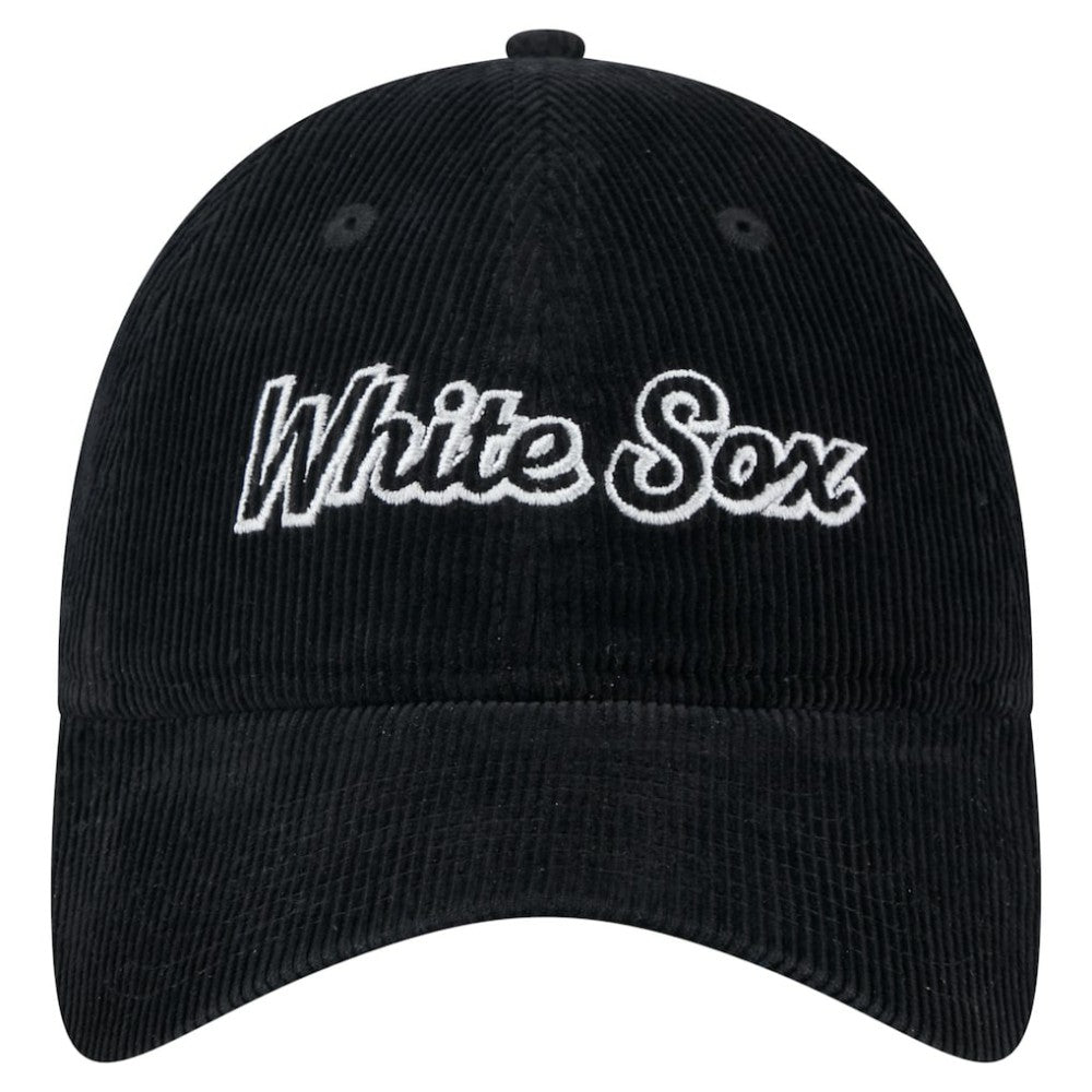 Chicago White Sox Women's Corduroy 9TWENTY Adjustable Hat Black | New Era