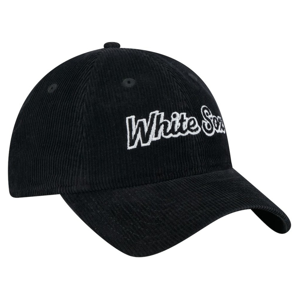 Chicago White Sox Women's Corduroy 9TWENTY Adjustable Hat Black | New Era