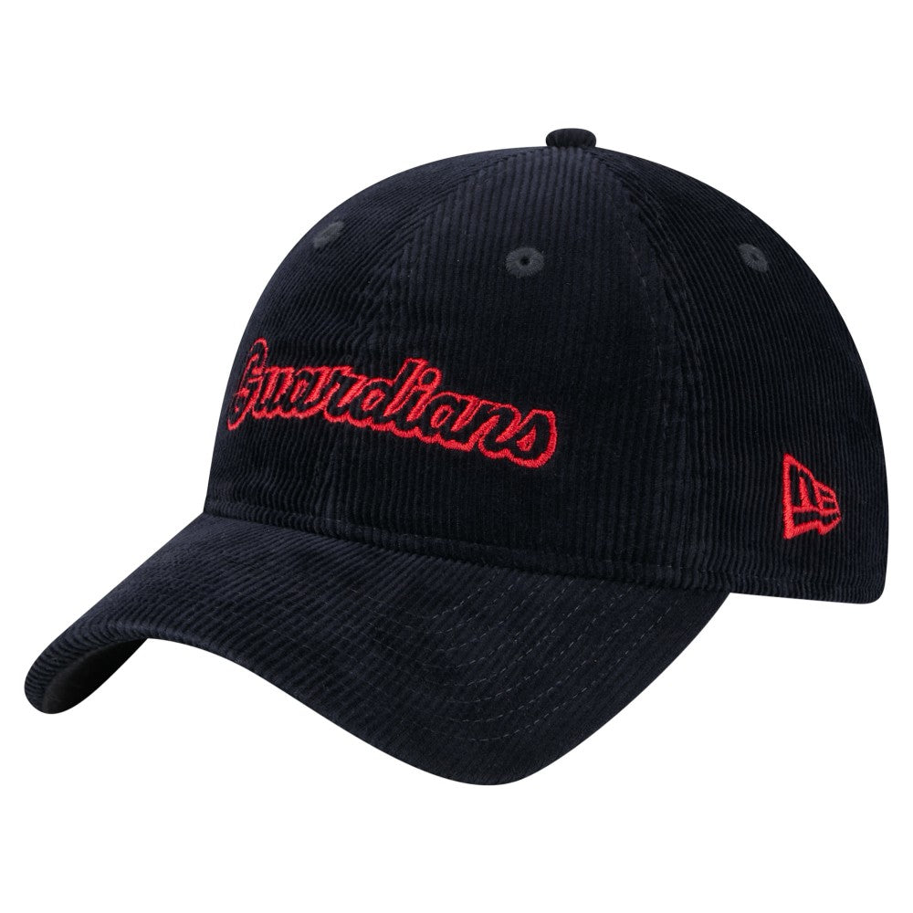 Cleveland Guardians Women's Corduroy 9TWENTY Adjustable Hat Navy | New Era