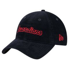 Cleveland Guardians Women's Corduroy 9TWENTY Adjustable Hat Navy | New Era