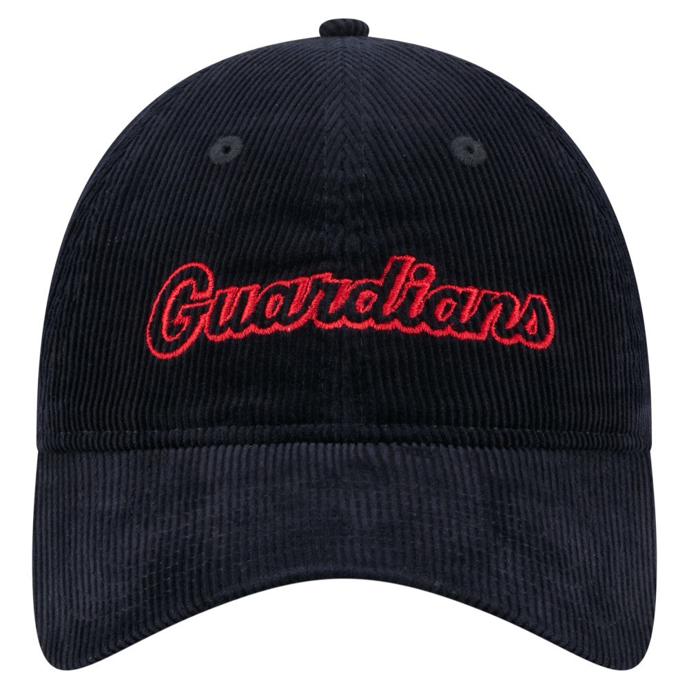Cleveland Guardians Women's Corduroy 9TWENTY Adjustable Hat Navy | New Era